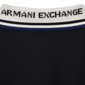 Image number 5 for Armani Exchange Slim Fit Polo T Shirt Navy