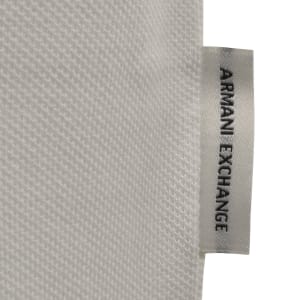 Image number 5 for Armani Exchange Slim Fit Polo T Shirt Cream