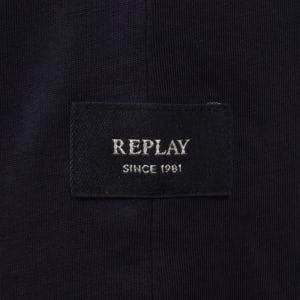 Image number 4 for Replay Logo T Shirt Navy