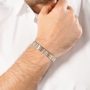 Image number 4 for BOSS Owan Link Bracelet Silver