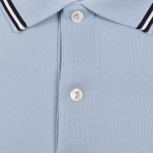 Image number 4 for Lacoste Tipped Polo T Shirt Blue