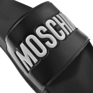 Image number 4 for Moschino Pool Sliders Black