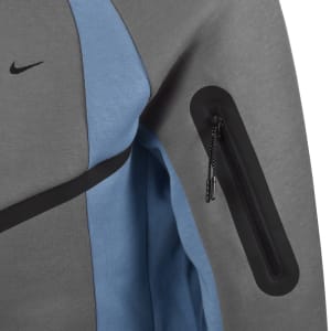 Image number 5 for Nike Tech Windrunner Fleece Hoodie Grey
