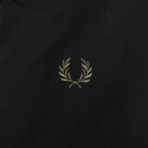 Image number 4 for Fred Perry Cropped Ripstop Parka Jacket Black