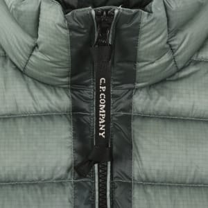 Image number 4 for CP Company DD Shell Down Gilet Silver Blue