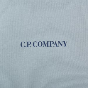 Image number 4 for CP Company Logo T Shirt Silver Blue