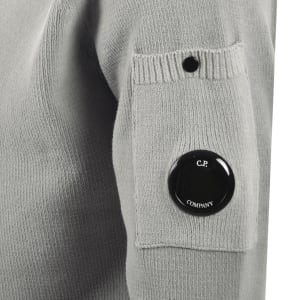 Image number 4 for CP Company Chenille Lens Jumper Dove Grey
