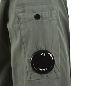 Image number 4 for CP Company Gabardine Overshirt Green