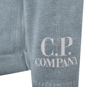 Image number 4 for CP Company Chenille Jumper Silver Blue