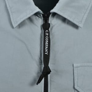 Image number 5 for CP Company Gabardine Overshirt Blue