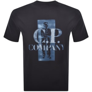 Image number 5 for CP Company Graphic Logo T Shirt Navy