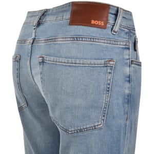 Image number 4 for BOSS RE Maine Regular Fit Light Wash Jeans Blue