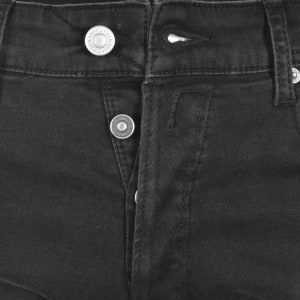 Image number 5 for Replay Grover Straight Fit Jeans Black