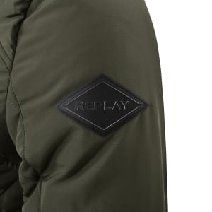 Image number 5 for Replay Padded Jacket Green