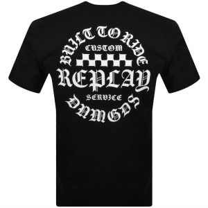 Image number 5 for Replay Logo T Shirt Black