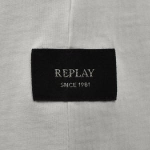 Image number 4 for Replay Logo T Shirt White
