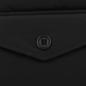 Image number 4 for Sandbanks Long Puffer Jacket Black