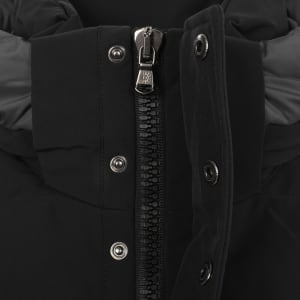 Image number 5 for Sandbanks Long Puffer Jacket Black