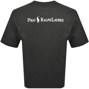 Image number 5 for Ralph Lauren Logo Crew Neck T Shirt Grey