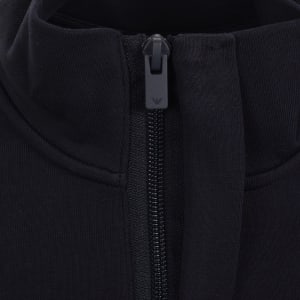 Image number 4 for Emporio Armani Lounge Quarter Zip Sweatshirt Navy