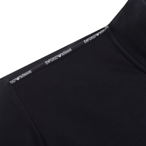 Image number 5 for Emporio Armani Lounge Quarter Zip Sweatshirt Navy