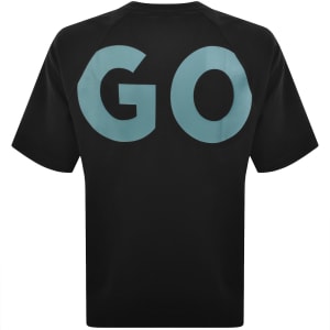 Image number 4 for HUGO Blue Logo T Shirt Black