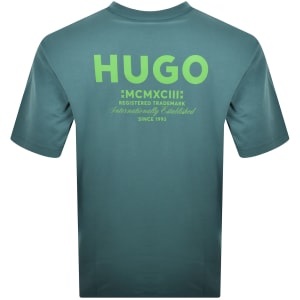 Image number 5 for HUGO Blue Nalono T Shirt Blue