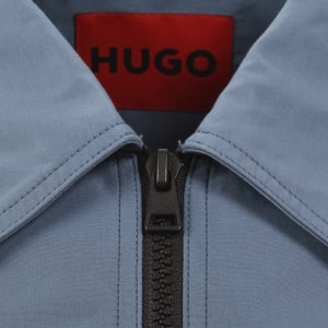Image number 5 for HUGO Evalom Overshirt Jacket Blue