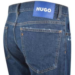 Image number 4 for HUGO Blue Slim Fit Ash Mid Wash Jeans