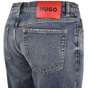 Image number 4 for HUGO 634 Tapered Fit Jeans Medium Blue
