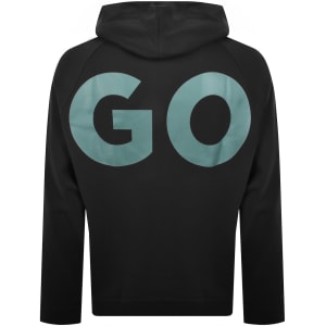 Image number 5 for HUGO Blue Logo Hoodie Black