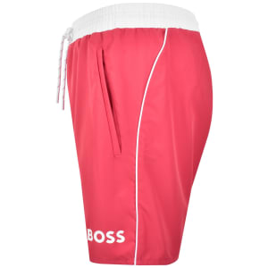 Image number 5 for BOSS Starfish Swim Shorts Pink