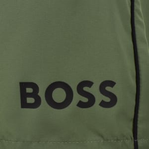 Image number 4 for BOSS Starfish Swim Shorts Green