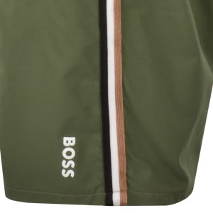 Image number 4 for BOSS Iconic Swim Shorts Green