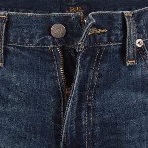 Image number 5 for Ralph Lauren Parkside Tapered Fit Mid Blue Jeans