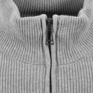 Image number 5 for Belstaff Commander Quarter Zip Jumper Grey