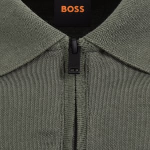 Image number 4 for BOSS Passerzip Polo T Shirt Green