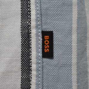 Image number 4 for BOSS Ricoplus M Linen Shirt Blue
