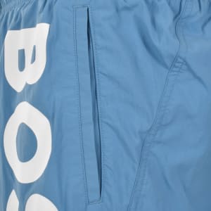 Image number 4 for BOSS Octopus Swim Shorts Aqua Blue