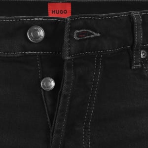 Image number 5 for HUGO 634 Denim Shorts Dark Grey