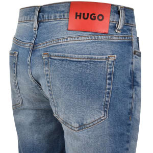 Image number 4 for HUGO 634 Denim Shorts Blue