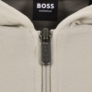 Image number 4 for BOSS Mix And Match Full Zip Hoodie Grey