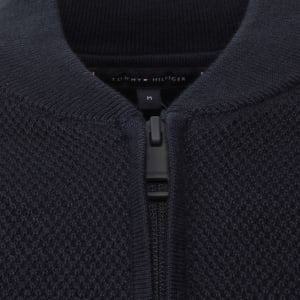 Image number 4 for Tommy Hilfiger Full Zip Knit Jumper Navy