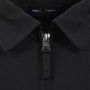 Image number 4 for Fred Perry Ripstop Pocket Overshirt Black