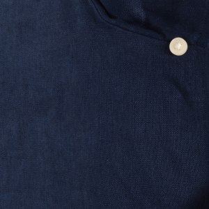 Image number 4 for Ralph Lauren Linen Short Sleeve Shirt Navy