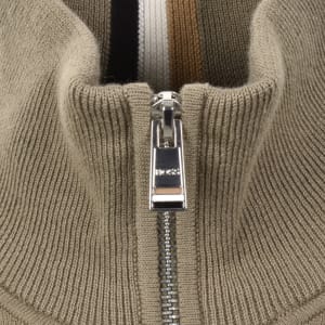 Image number 4 for BOSS Idino Full Zip Knit Jumper Brown
