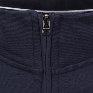 Image number 4 for Hackett Half Zip Sweatshirt Navy