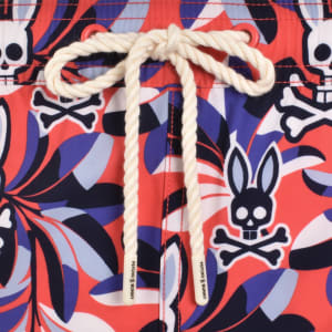 Image number 4 for Psycho Bunny Florian Swim Shorts Red