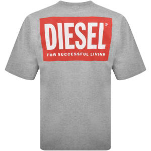 Image number 5 for Diesel T Boxt Bisk T Shirt Grey