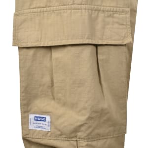 Image number 4 for HUGO Blue Gadic262 Cargo Trousers Beige